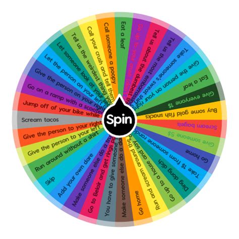 make your one dare wheel.